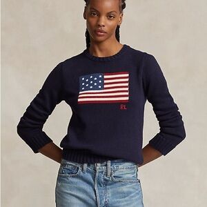 Navy Ralph Lauren cotton sweater